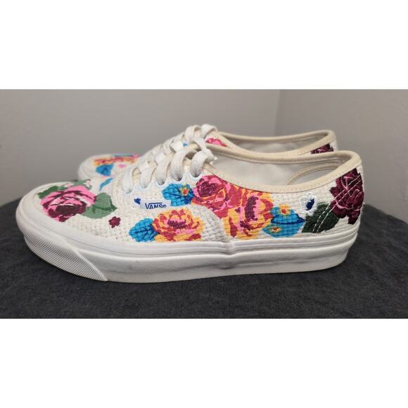 Vans Authentic 44 DX Anaheim Factory Needlepoint Floral Woven Sneaker - Picture 3 of 10